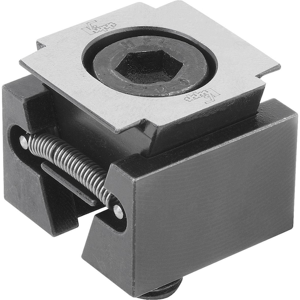 Wedge Clamp Narrow, Smooth B=24, Carbon Steel Black Hardened